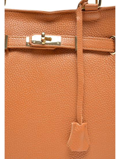 Anna Luchini_Handbag_COGNAC