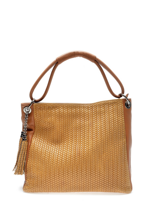 Luisa Vannini_Top Handle Bag_COGNAC