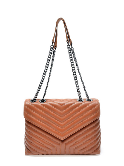 Luisa Vannini_Shoulder Bag_COGNAC