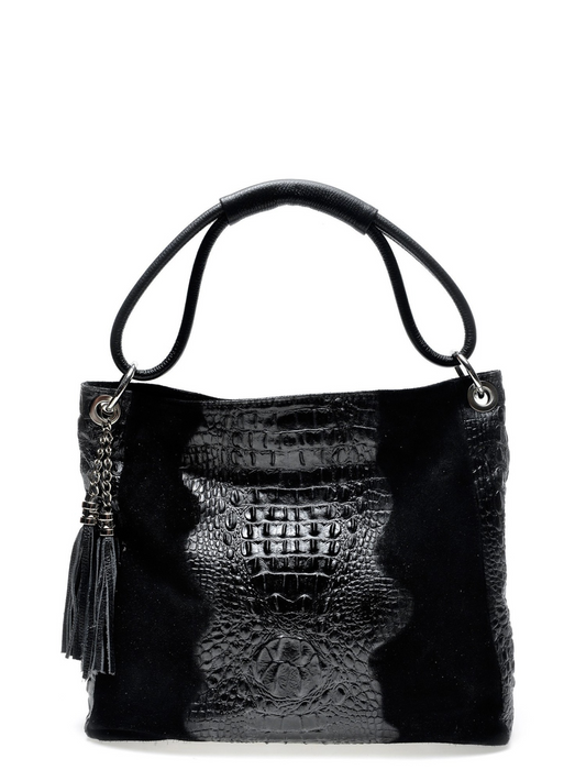 Luisa Vannini_Top Handle Bag_NERO