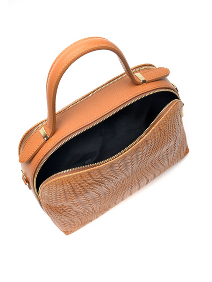 Isabella Rhea_Top Handle Bag_COGNAC