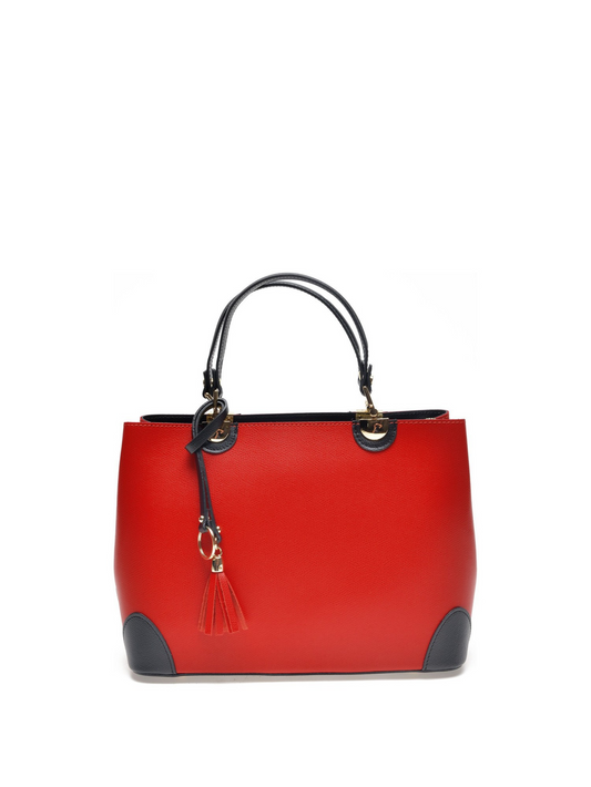 Isabella Rhea_Top Handle Bag_NERO ROSSO