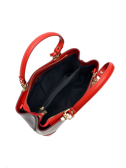 Isabella Rhea_Top Handle Bag_ROSSO NERO